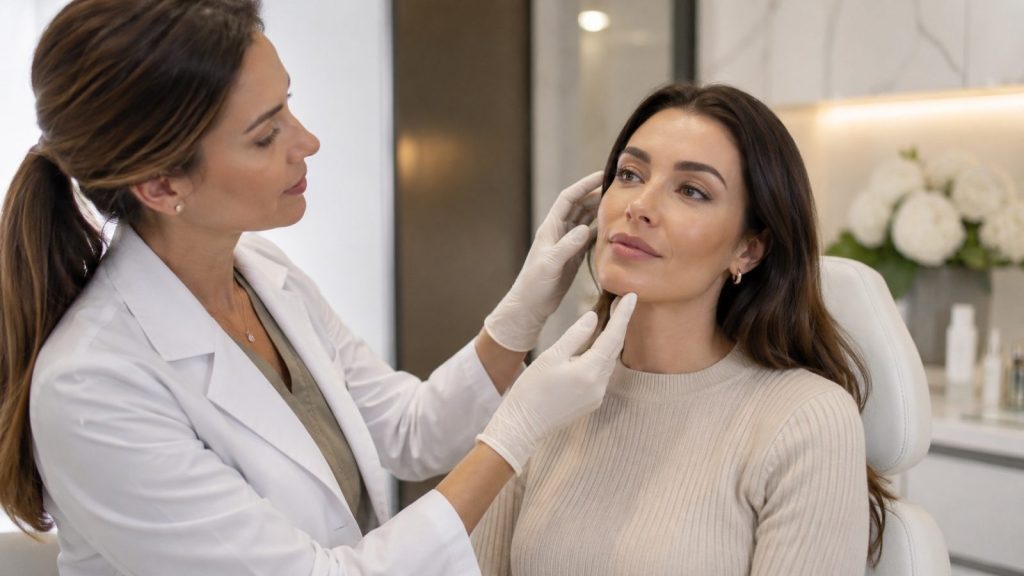 Facial balancing consultation at DRV Clinic in Marylebone London