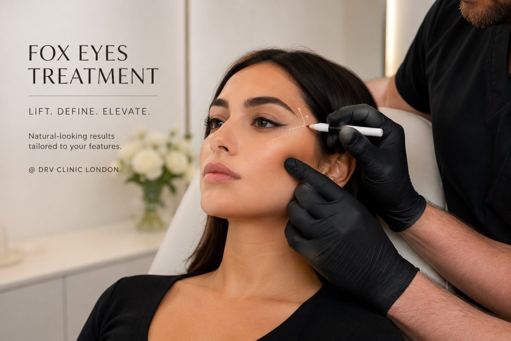 Fox eye treatment consultation at DRV Clinic in Marylebone London